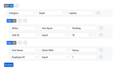 vue query table.